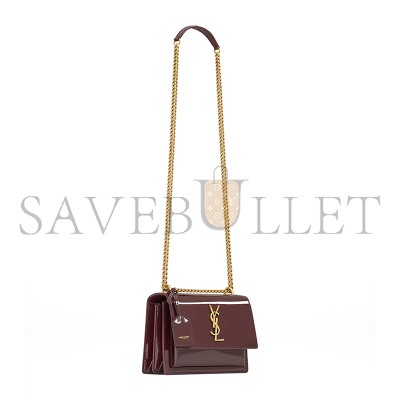 YSL SUNSET SMALL CALFSKIN SHOULDER BAG 26884998 (22*16*8cm)