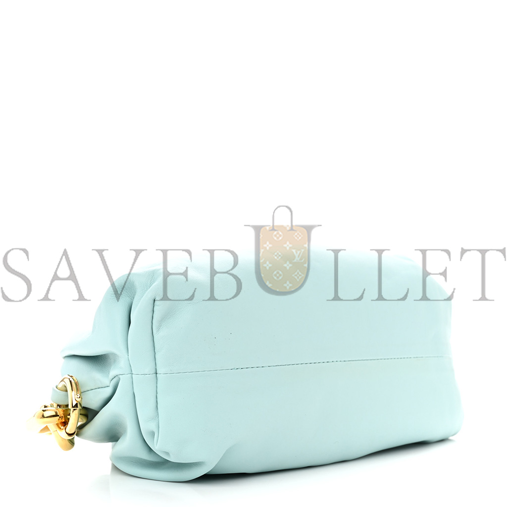 BOTTEGA VENETA CALFSKIN THE POUCH CHAIN SPEARMINT  (30*15*10cm)