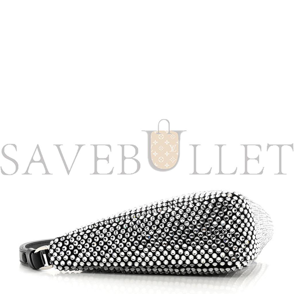 PRADA SATIN CRYSTAL TRIANGLE POUCH CRISTAL (26*15*6m) PRADA SATIN CRYSTAL TRIANGLE POUCH CRISTAL (26*15*6m)