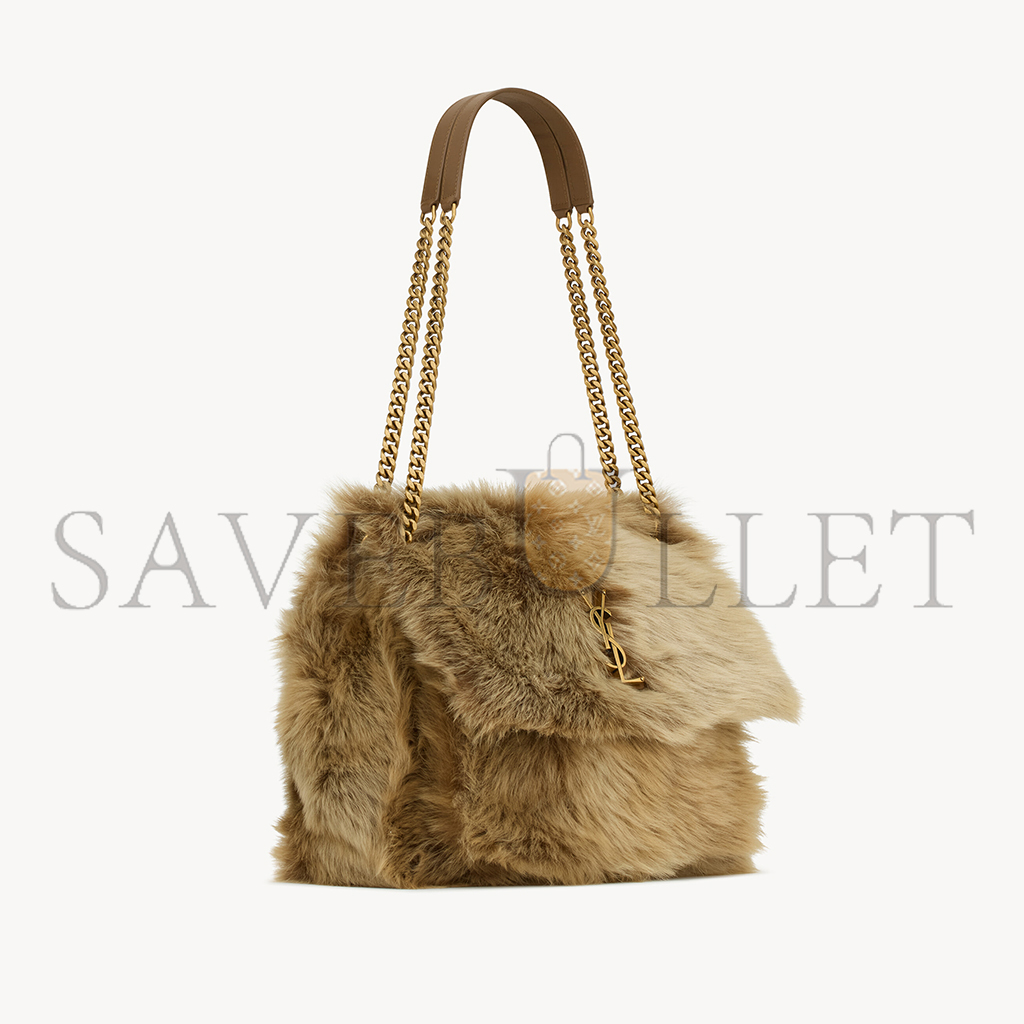 YSL NIKI LARGE IN SHEARLING 803892AAD1O2979 (32*23*9cm)