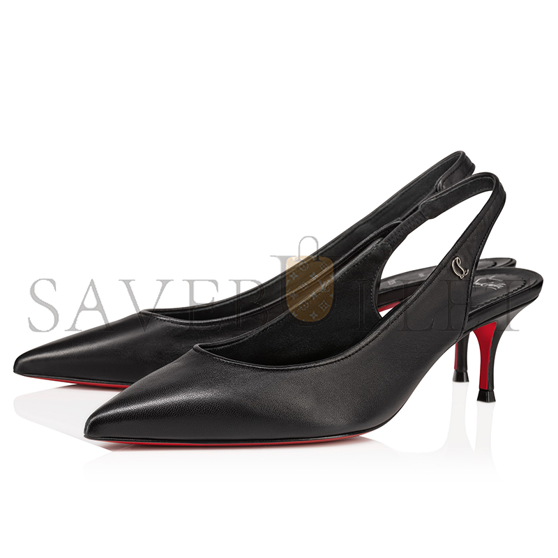 CHRISTIAN LOUBOUTIN SPORTY KATE SLING55 MM SLINGBACK PUMPS-NAPPA LEATHER-BLACK-WOMEN 3240004B439