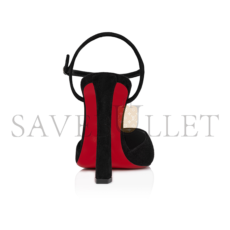 CHRISTIAN LOUBOUTIN CONDORA RIVIERA 100 MM PUMPS-VEAU VELOURS-BLACK-WOMEN 3240815B439