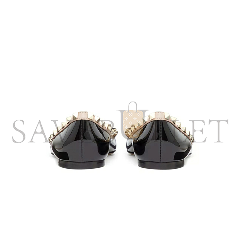 VALENTINO PATENT ROCKSTUD BALLET FLAT 5W2S0403VNW_N91