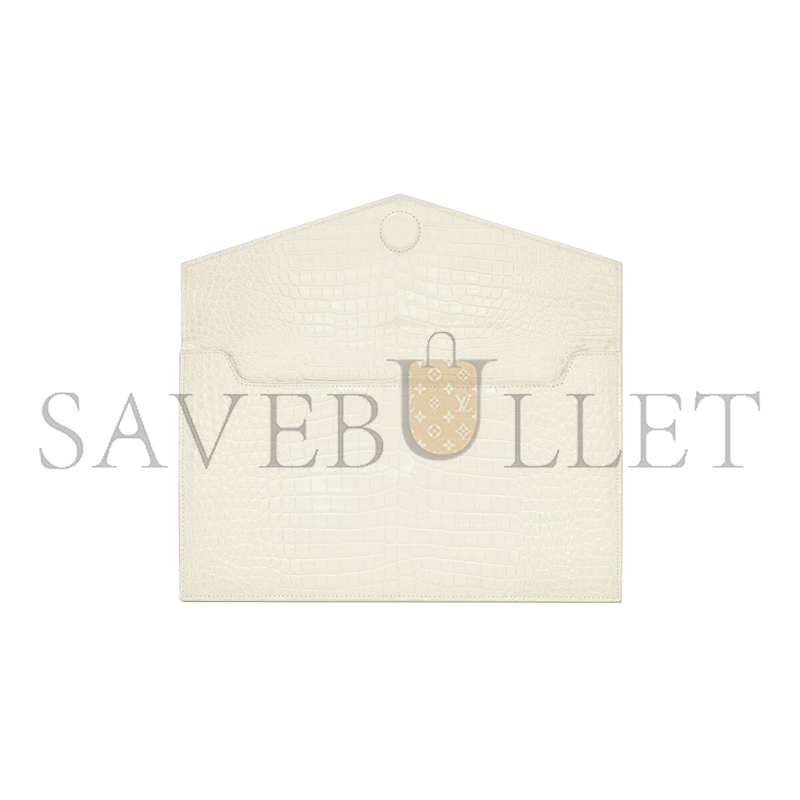 YSL UPTOWN POUCH IN CROCODILE-EMBOSSED SHINY LEATHER 565739DND0J9207 (21.5*12*2.5cm) YSL UPTOWN POUCH IN CROCODILE-EMBOSSED SHINY LEATHER 565739DND0J9207 (21.5*12*2.5cm)