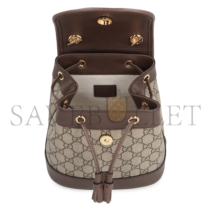 GUCCI OPHIDIA GG BEIGE-EBONY MINI BACKPACK 795221 (20.5*20*12cm)