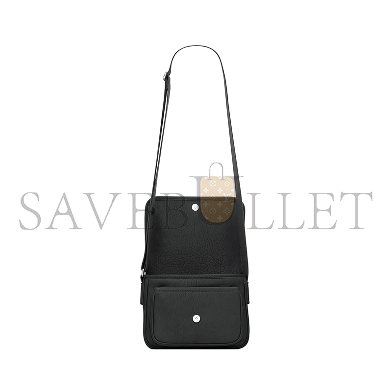 YSL NIKI SMALL MESSENGER IN GRAINED LAMBSKIN 776611AAC3O1000 (21*15*6cm)