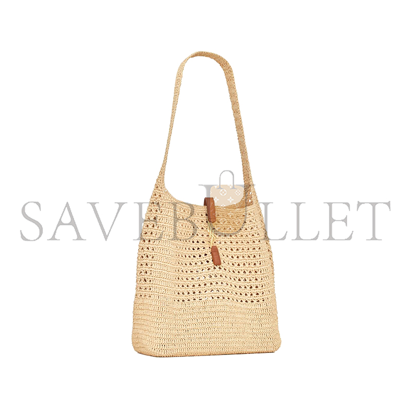 YSL LE 5 À 7 SUPPLE IN RAFFIA CROCHET AND SMOOTH LEATHER 690941GAAAR2080 (37*30*14cm) YSL LE 5 À 7 SUPPLE IN RAFFIA CROCHET AND SMOOTH LEATHER 690941GAAAR2080 (37*30*14cm)