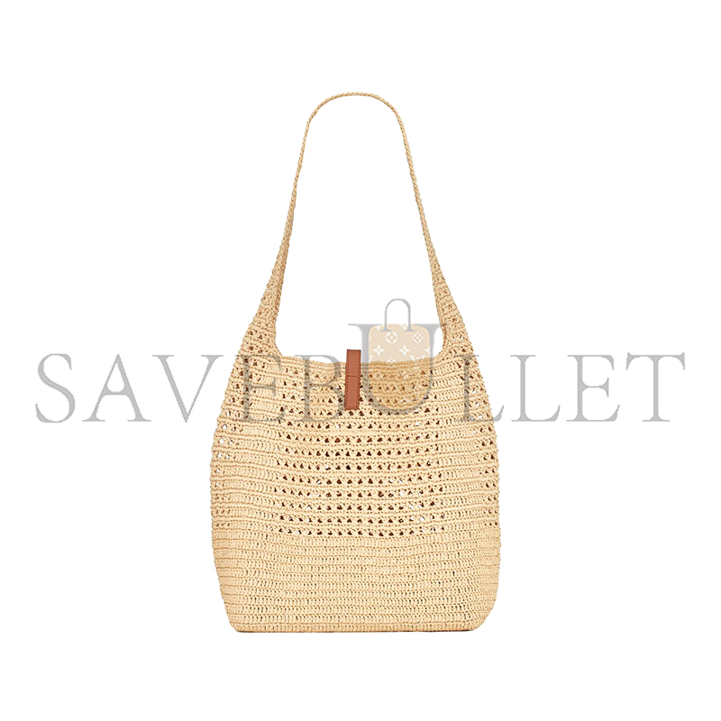 YSL LE 5 À 7 SUPPLE IN RAFFIA CROCHET AND SMOOTH LEATHER 690941GAAAR2080 (37*30*14cm) YSL LE 5 À 7 SUPPLE IN RAFFIA CROCHET AND SMOOTH LEATHER 690941GAAAR2080 (37*30*14cm)
