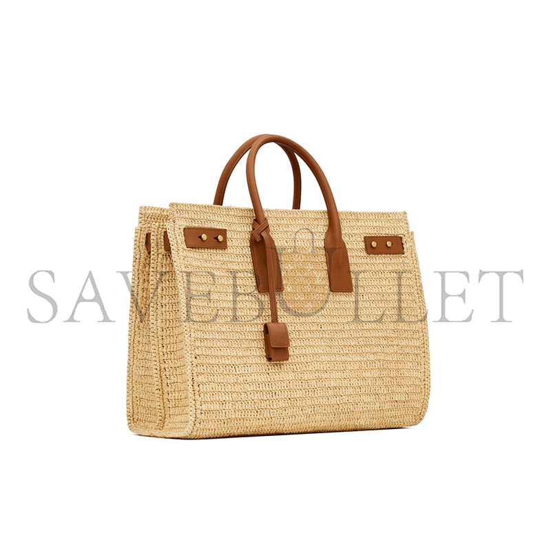 YSL SAC DE JOUR SUPPLE IN RAFFIA AND LEATHER-MEDIUM 751499GAABN2080 (41*28*13cm) YSL SAC DE JOUR SUPPLE IN RAFFIA AND LEATHER-MEDIUM 751499GAABN2080 (41*28*13cm)