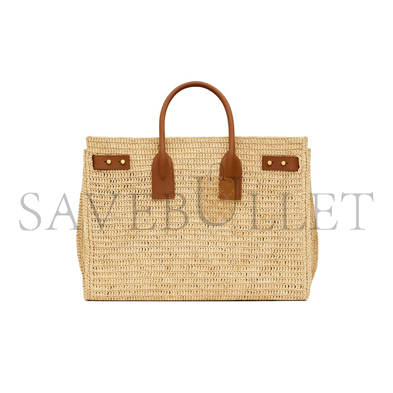 YSL SAC DE JOUR SUPPLE IN RAFFIA AND LEATHER-MEDIUM 751499GAABN2080 (41*28*13cm) YSL SAC DE JOUR SUPPLE IN RAFFIA AND LEATHER-MEDIUM 751499GAABN2080 (41*28*13cm)