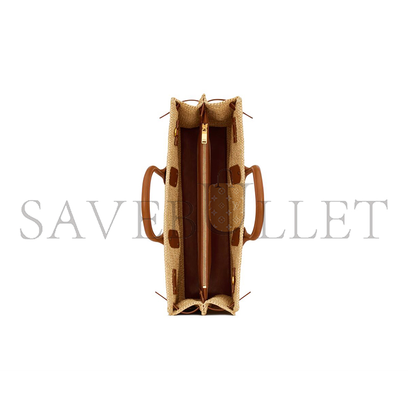YSL SAC DE JOUR SUPPLE IN RAFFIA AND LEATHER-MEDIUM 751499GAABN2080 (41*28*13cm) YSL SAC DE JOUR SUPPLE IN RAFFIA AND LEATHER-MEDIUM 751499GAABN2080 (41*28*13cm)