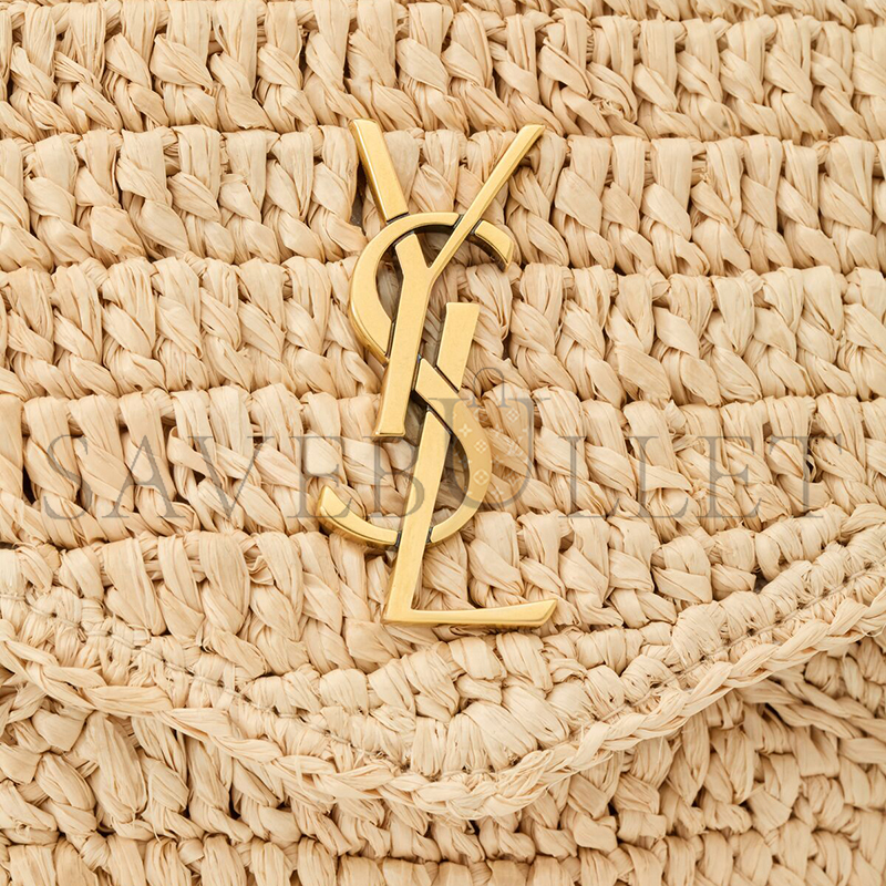 YSL CASSANDRE LARGE ENVELOPE POUCH IN RAFFIA 786074GAAEX2080 (29.5*18*4.5cm)