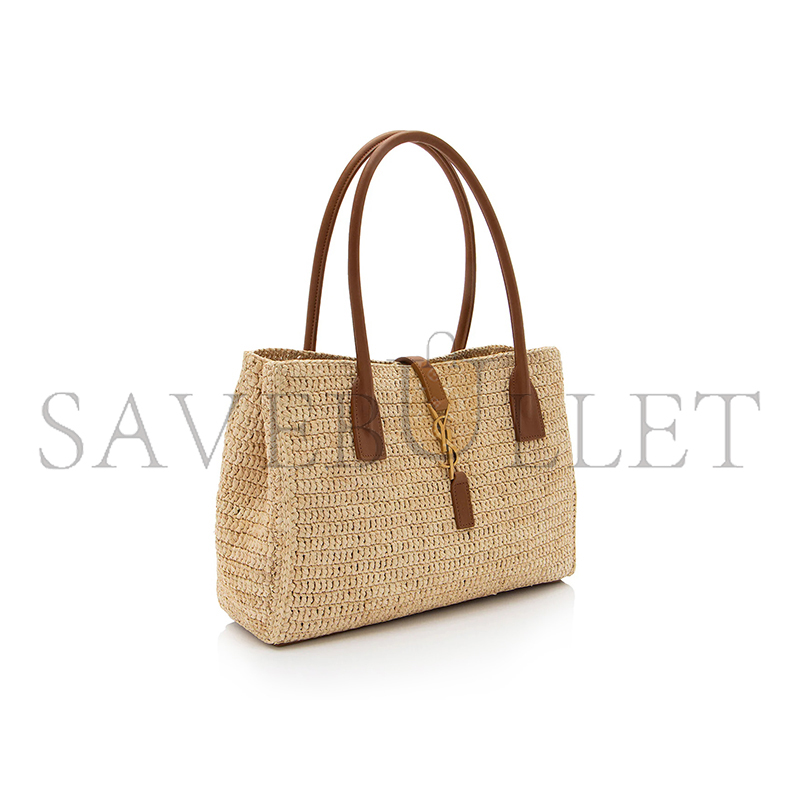 YSL RAFFIA PANIER RECTANGLE TOTE 92886994 (29*21*9cm)