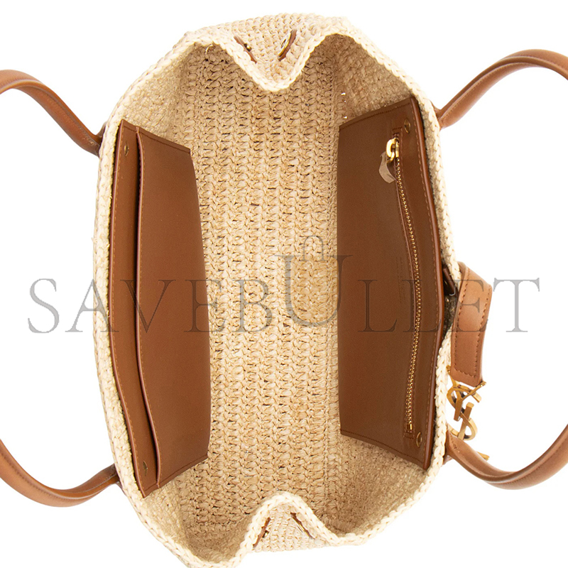 YSL RAFFIA PANIER RECTANGLE TOTE 92886994 (29*21*9cm)
