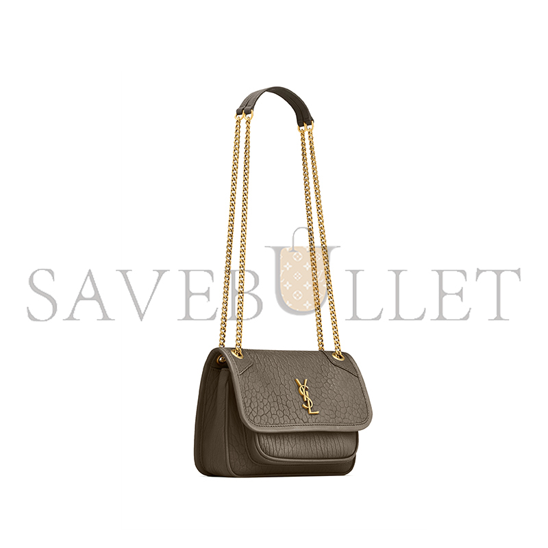 YSL NIKI CROSSBODY BAG IN LEATHER 218164781 (22*16.5*12cm)