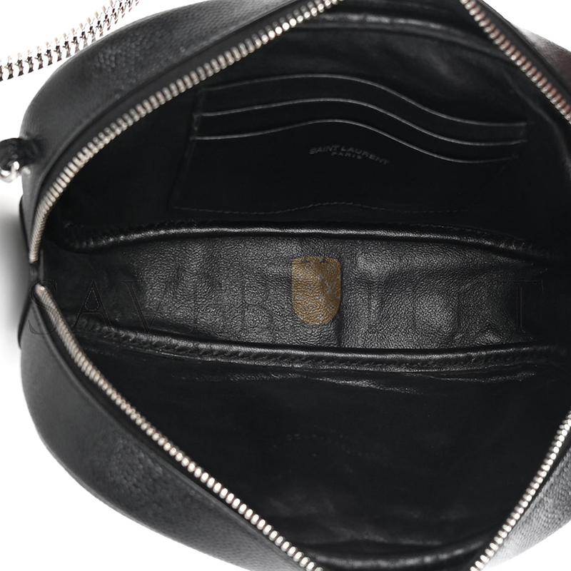 YSL MINI LOU BAG IN MATELASSÉ GRAIN DE POUDRE EMBOSSED LEATHER 6125791GF021000 (19*10.5*5cm)