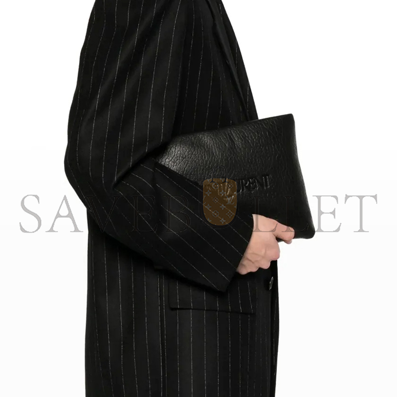 YSL SAINT LAURENT PUFFY POUCH IN LAMBSKIN 779512AADBZ (30*22*3cm)