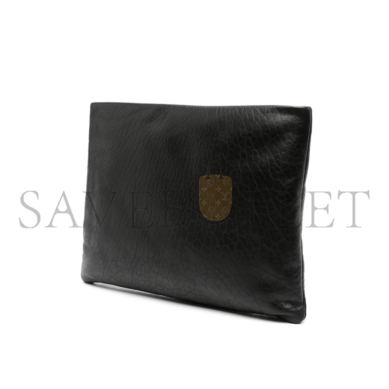 YSL SAINT LAURENT PUFFY POUCH IN LAMBSKIN 779512AADBZ (30*22*3cm)