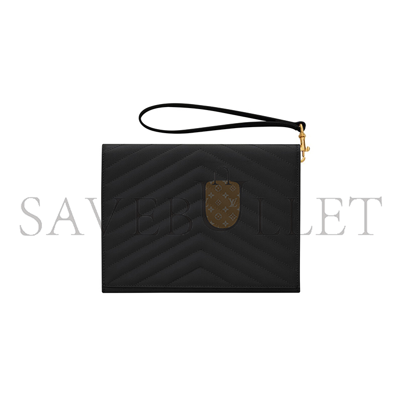 YSL CASSANDRE MATELASSÉ FLAP POUCH IN GRAIN DE POUDRE LEATHER 617662BOW011000 (21*16*3cm) YSL CASSANDRE MATELASSÉ FLAP POUCH IN GRAIN DE POUDRE LEATHER 617662BOW011000 (21*16*3cm)