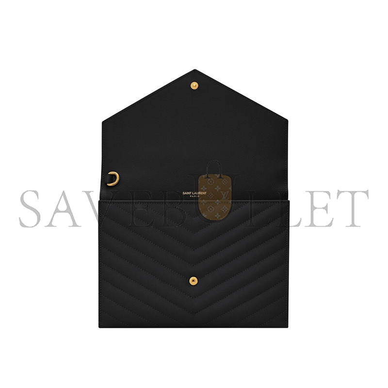 YSL CASSANDRE MATELASSÉ FLAP POUCH IN GRAIN DE POUDRE LEATHER 617662BOW011000 (21*16*3cm) YSL CASSANDRE MATELASSÉ FLAP POUCH IN GRAIN DE POUDRE LEATHER 617662BOW011000 (21*16*3cm)