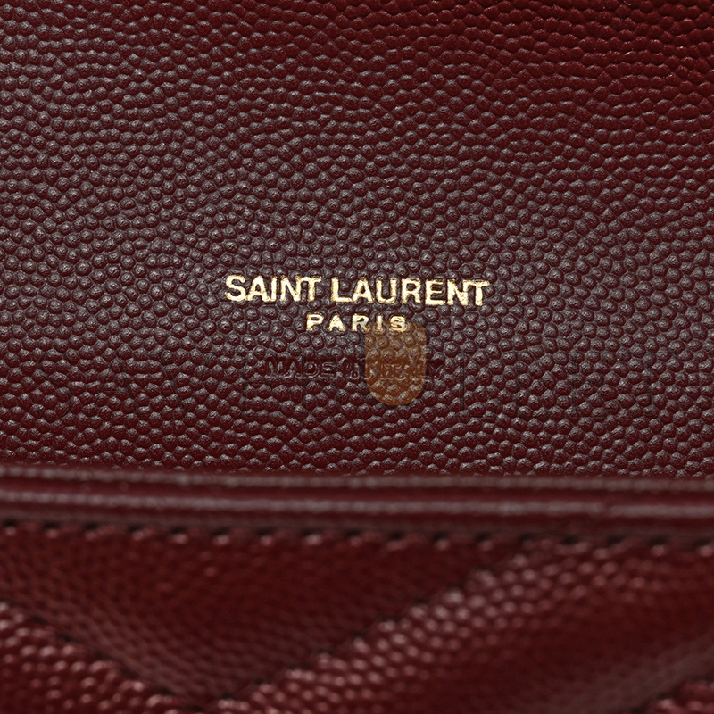 YSL CASSANDRE MATELASSÉ FLAP POUCH IN GRAIN DE POUDRE LEATHER 6176621193176 (21*16*3cm)