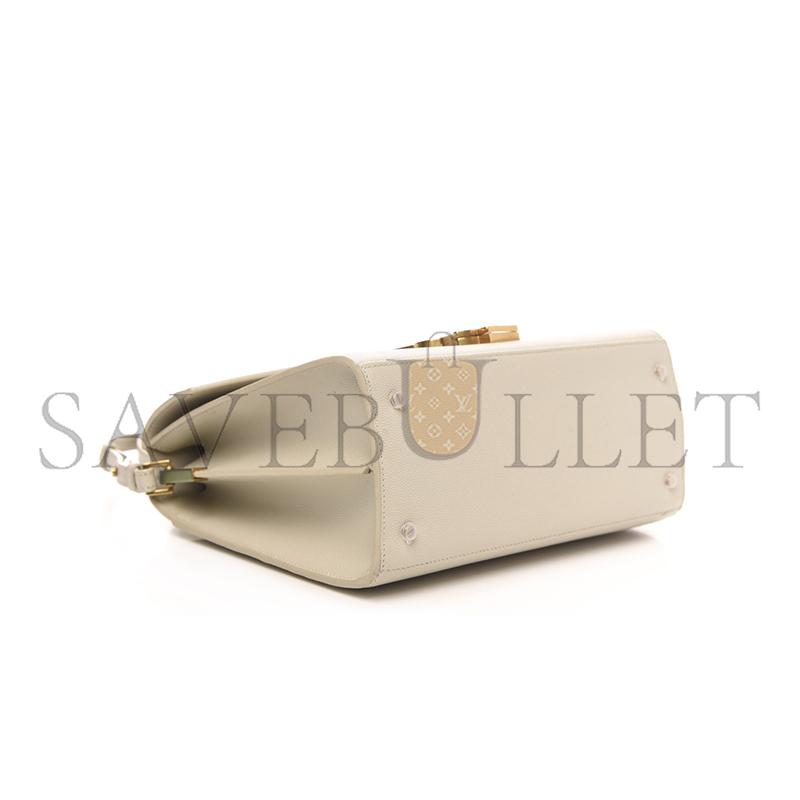 YSL CASSANDRA MEDIUM TOP HANDLE BAG IN GRAIN DE POUDRE EMBOSSED LEATHER 578000681411 (24.5*20*11.5cm)