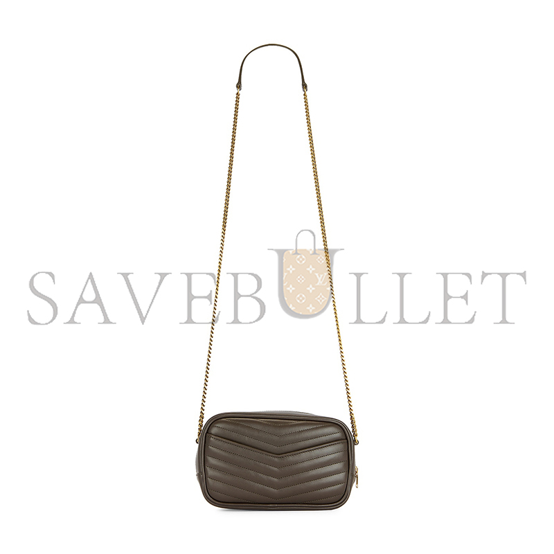 YSL MINI LOU BAG IN MATELASSÉ GRAIN DE POUDRE EMBOSSED LEATHER 6125791GF073317 (19*10.5*5cm)