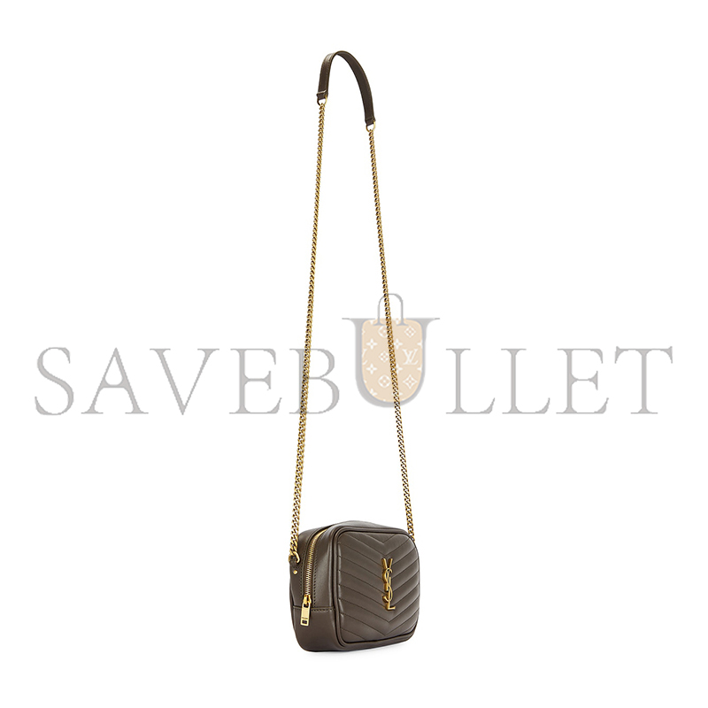 YSL MINI LOU BAG IN MATELASSÉ GRAIN DE POUDRE EMBOSSED LEATHER 6125791GF073317 (19*10.5*5cm)