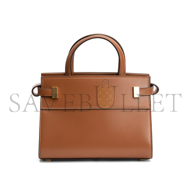 YSL MANHATTAN NANO TOTE BLACK IN SMOOTH LEATHER 5937410SXPW (21*16*9cm)