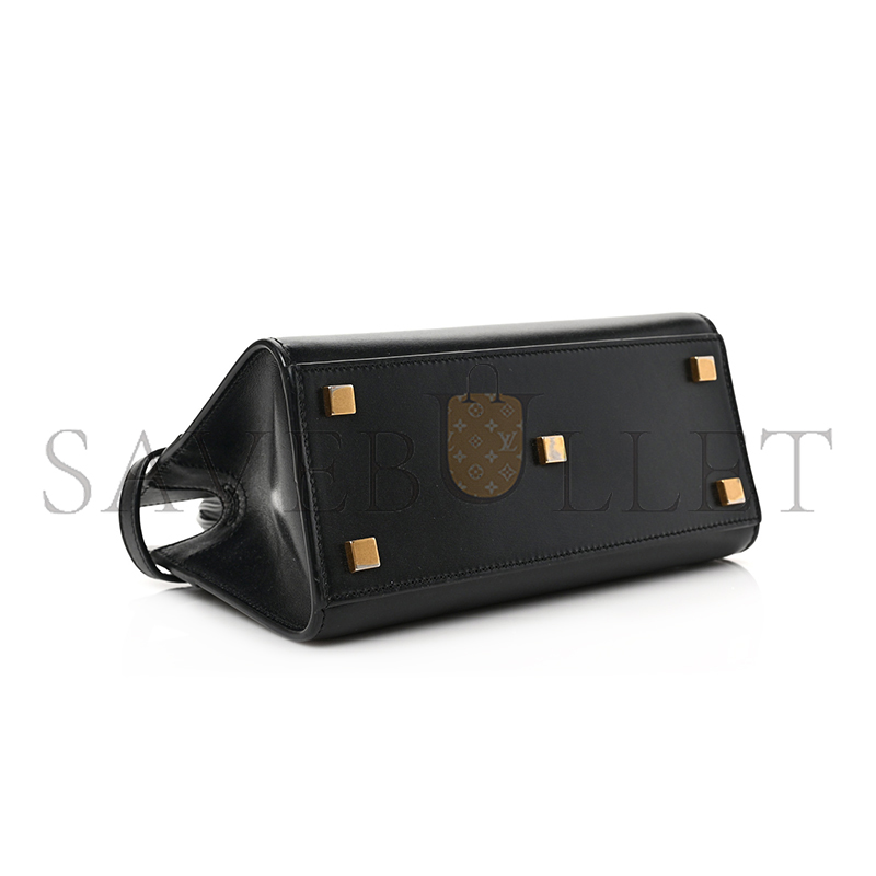 YSL MANHATTAN NANO TOTE BLACK IN SMOOTH LEATHER 5937411344052 (21*16*9cm)
