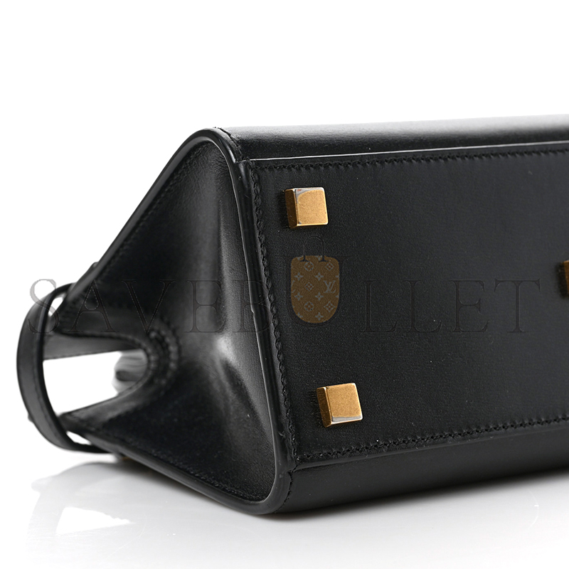YSL MANHATTAN NANO TOTE BLACK IN SMOOTH LEATHER 5937411344052 (21*16*9cm)