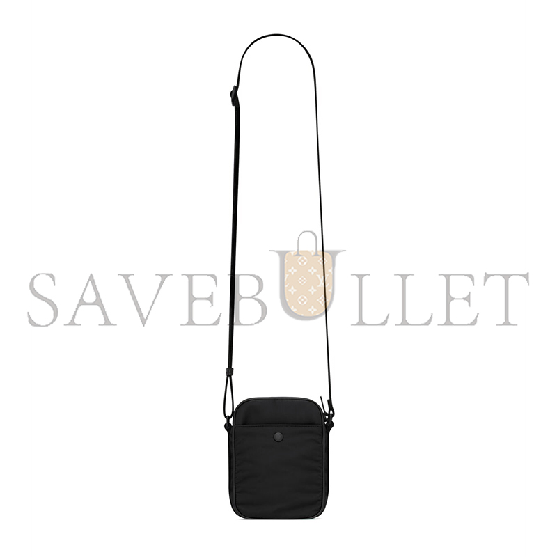 YSL CITY SAINT LAURENT MINI CAMERA BAG IN NYLON 779661AADBA1000 (18.5*14*5cm)