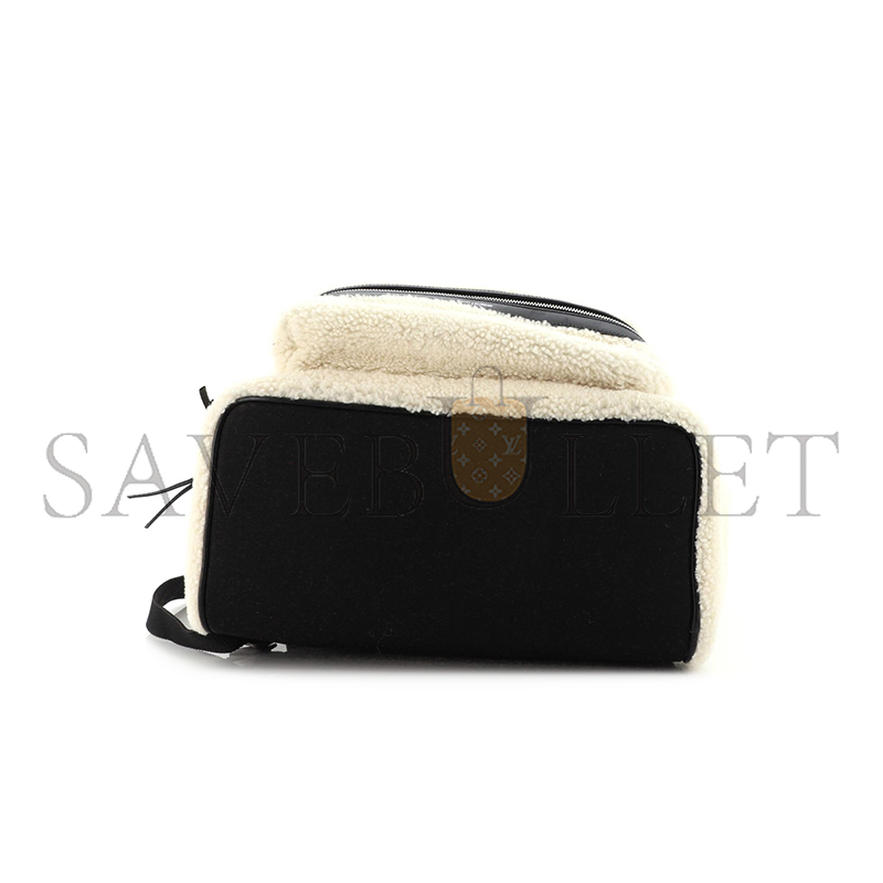YSL CITY MEDIUM BACKPACK SHEARLING LU84215440492 (30*38*17cm)