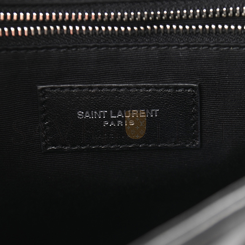 YSL LOULOU SMALL BACKPACK BLACK IN QUILTED LEATHER 516272909633 (26*22*11cm)