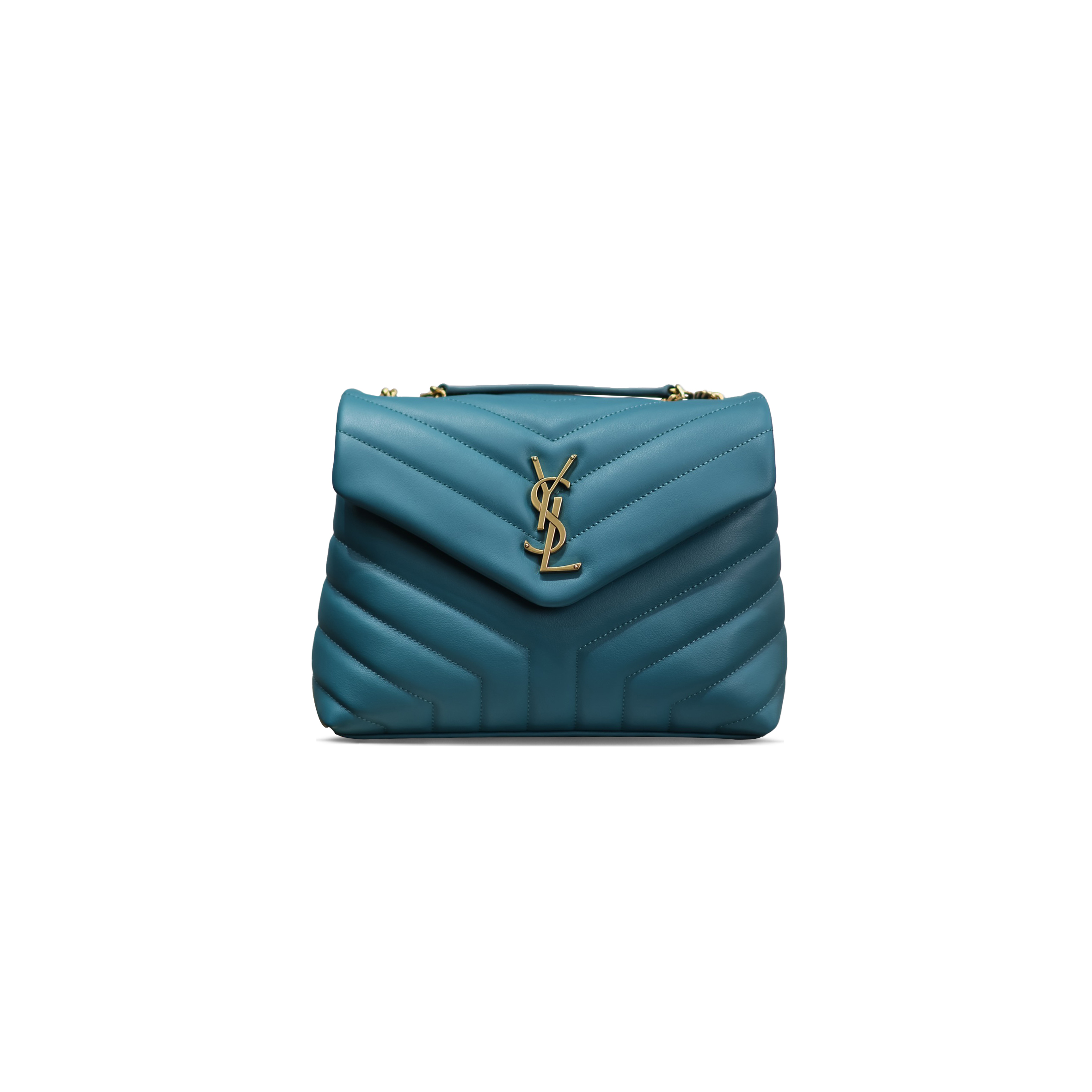 YSL LOULOU SMALL CHAIN BAG IN QUILTED LEATHER 494699100562 (23*17*9cm)