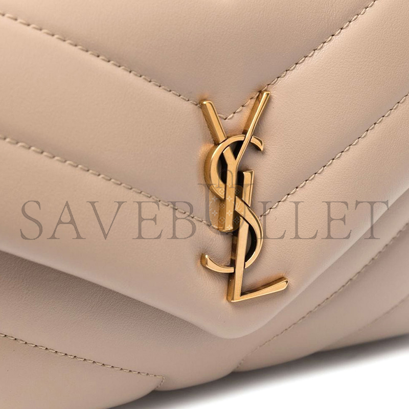 YSL TOY LOULOU LEATHER SHOULDER BAG 678401DV7072721 (20*14*7cm)