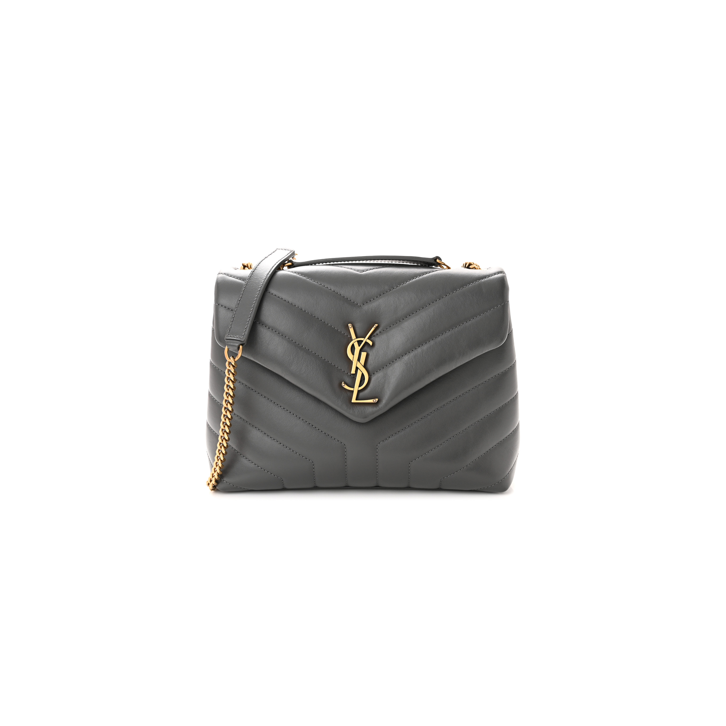YSL LOULOU SMALL CHAIN BAG IN QUILTED LEATHER 494699027612 (23*17*9cm)