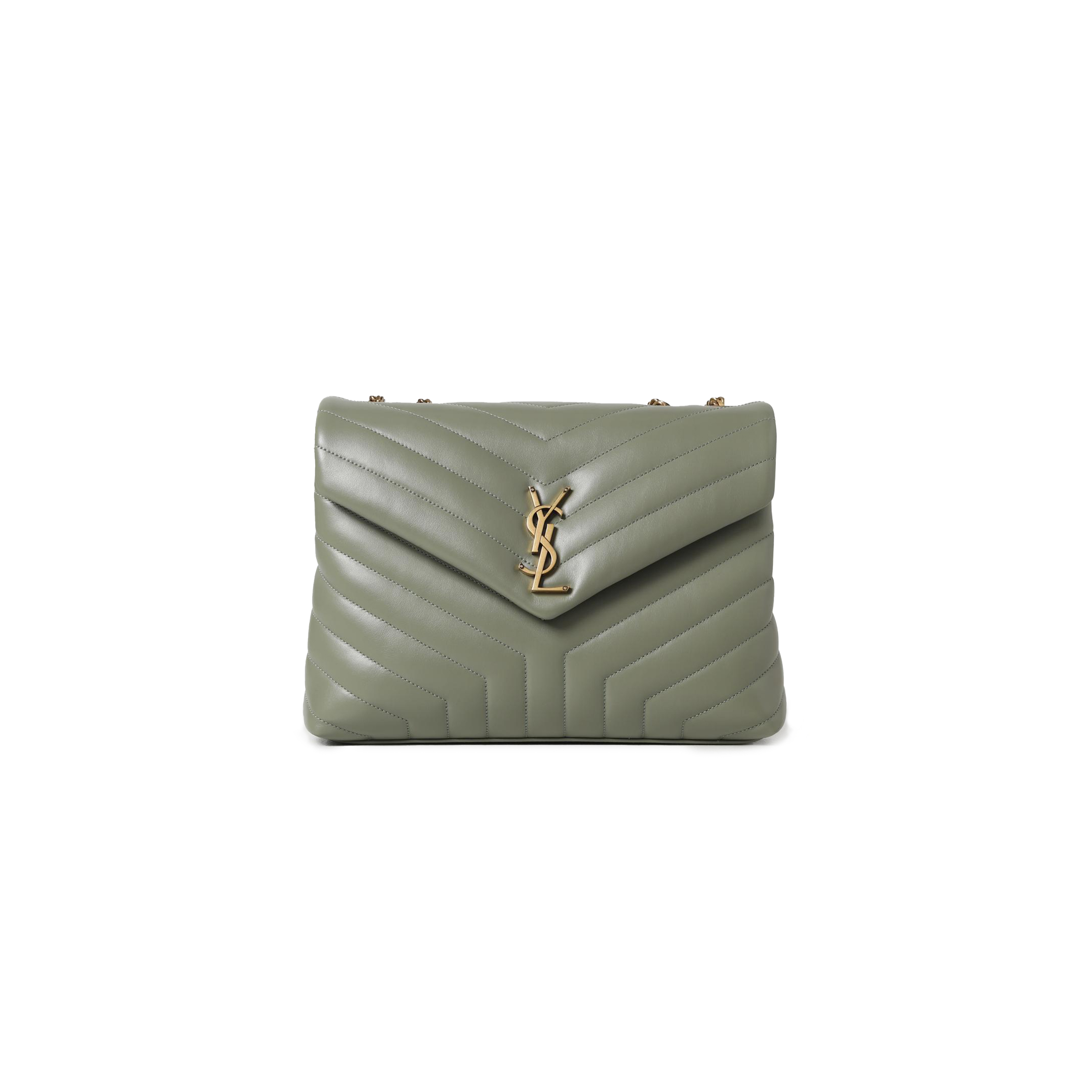 YSL LOULOU MEDIUM CHAIN BAG IN QUILTED LEATHER 487216232045 (32x22x12cm)