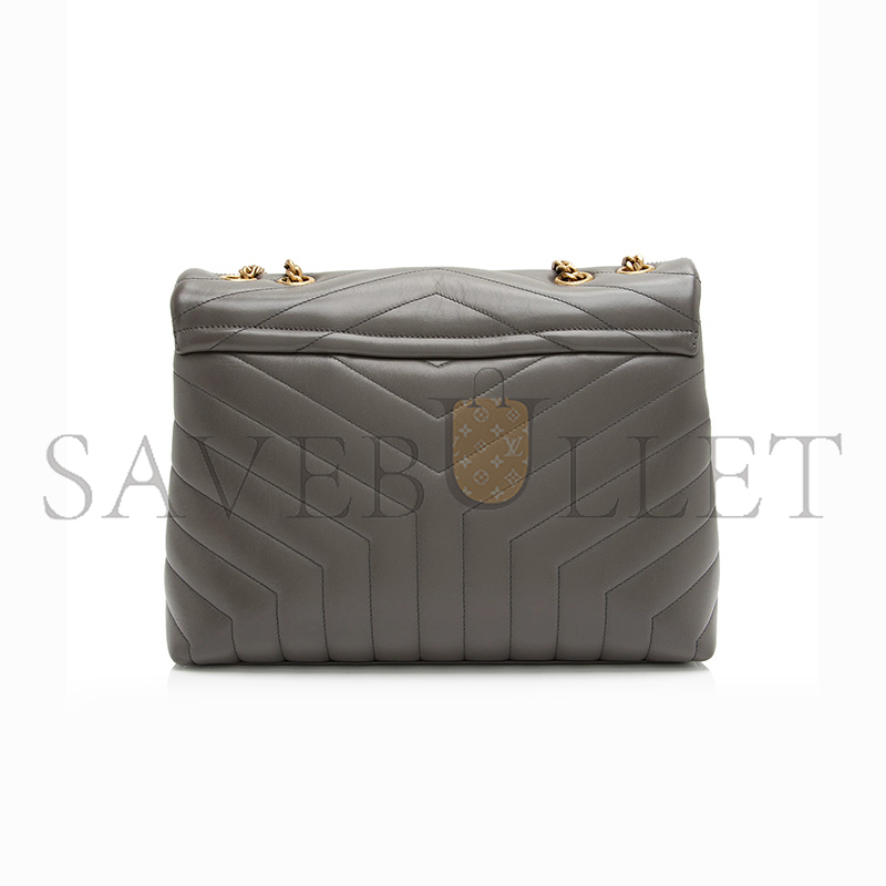 YSL LOULOU MEDIUM CHAIN BAG IN QUILTED LEATHER 487216503252 (32*22*12cm)