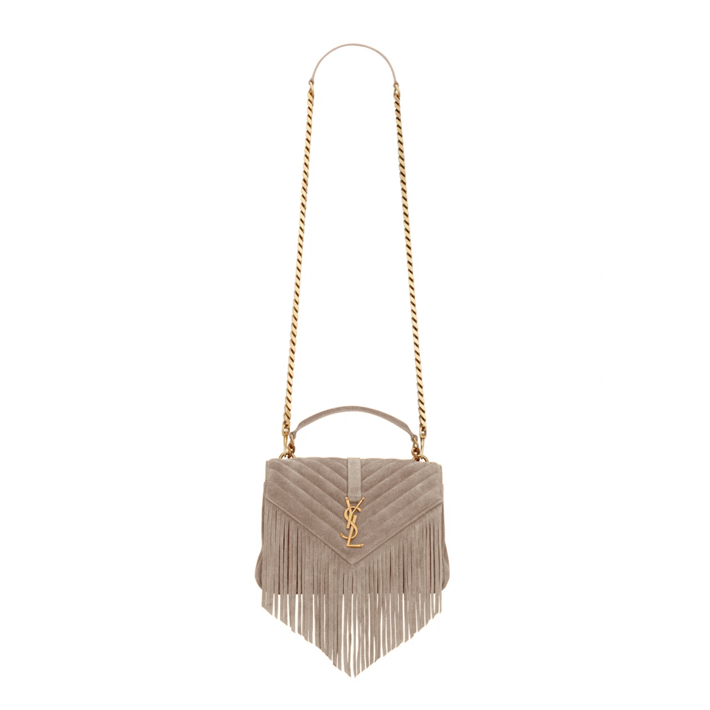 YSL MONOGRAM COLLEGE MEDIUM IN SUEDE 5317050U0I71722 (24*17*6cm)
