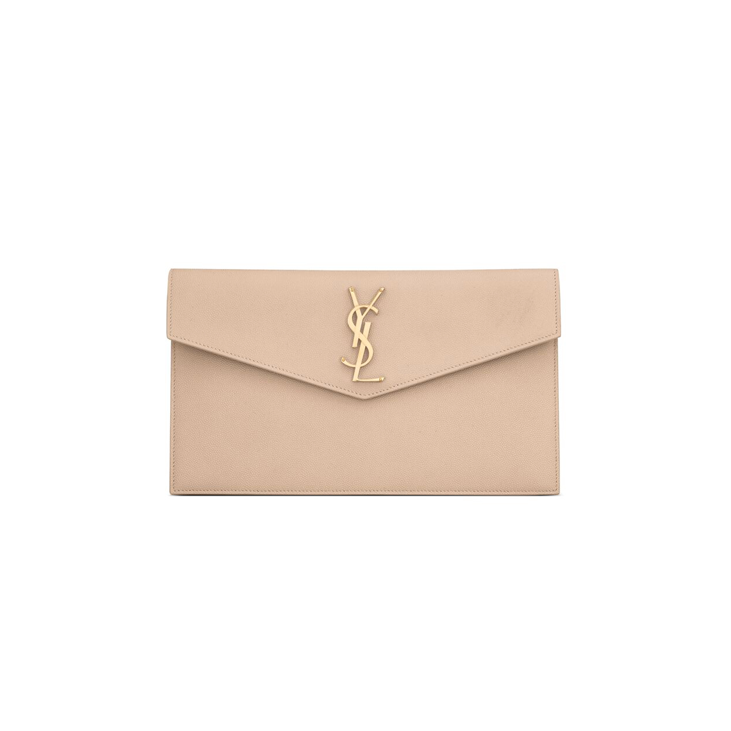 YSL UPTOWN POUCH IN GRAIN DE POUDRE LEATHER 5657391GF0J2721 (27*16*2cm)