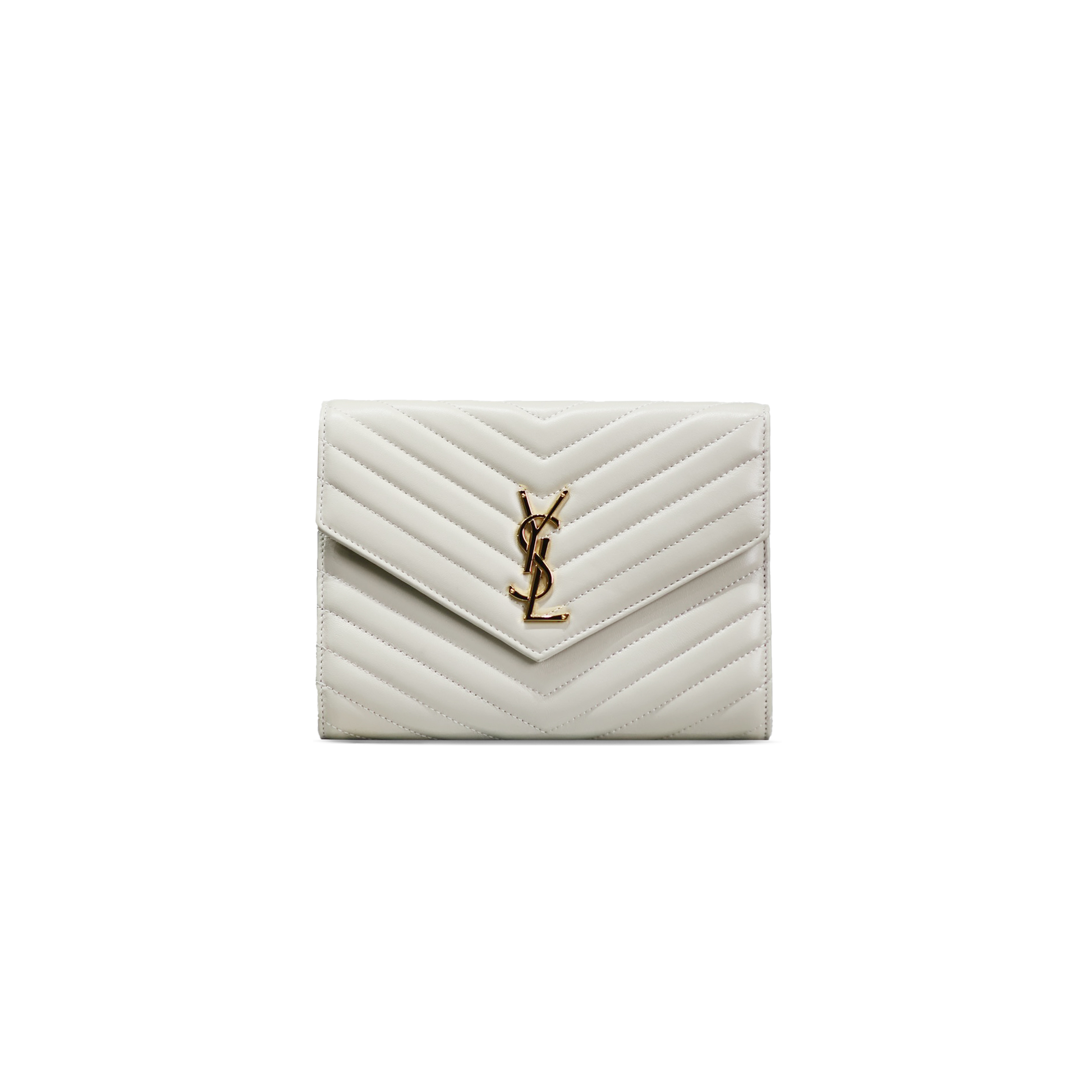 YSL CASSANDRE MATELASSÉ FLAP POUCH IN LAMBSKIN 617662500426 (21*16*3cm)