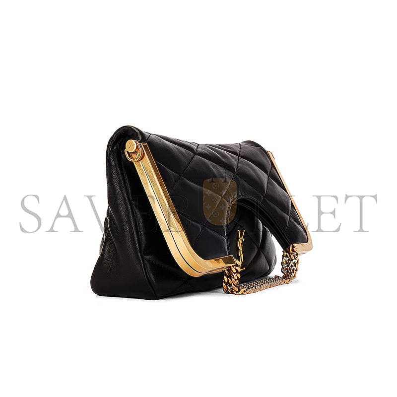 YSL LE 87 CERNIERA QUILTED IN LEATHER 7540011EL071000 (26*26.5*5cm)