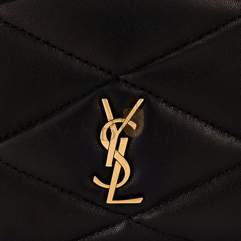 YSL LE 87 CERNIERA QUILTED IN LEATHER 7540011EL071000 (26*26.5*5cm)