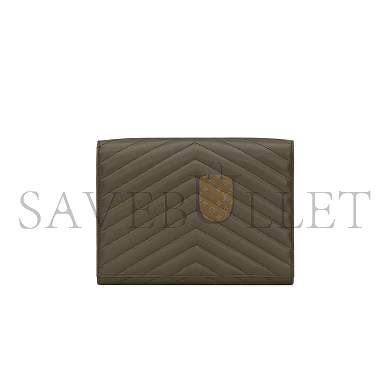 YSL CASSANDRE MATELASSÉ FLAP POUCH IN LAMBSKIN 759533AAA443212 (21*16*3cm)