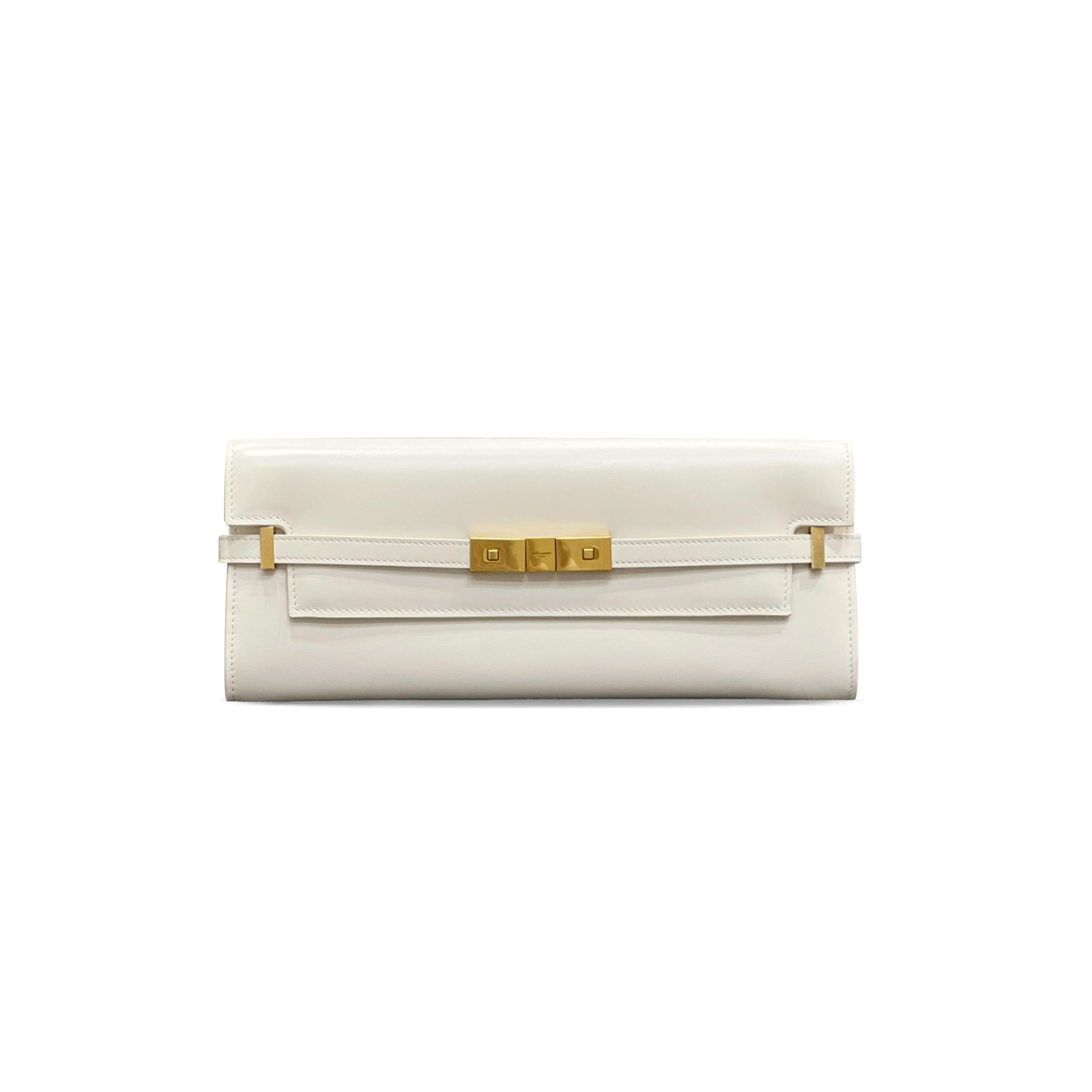 YSL MANHATTAN CLUTCH IN BOX SAINT LAURENT LEATHER 695949363321 (31*14*3cm)