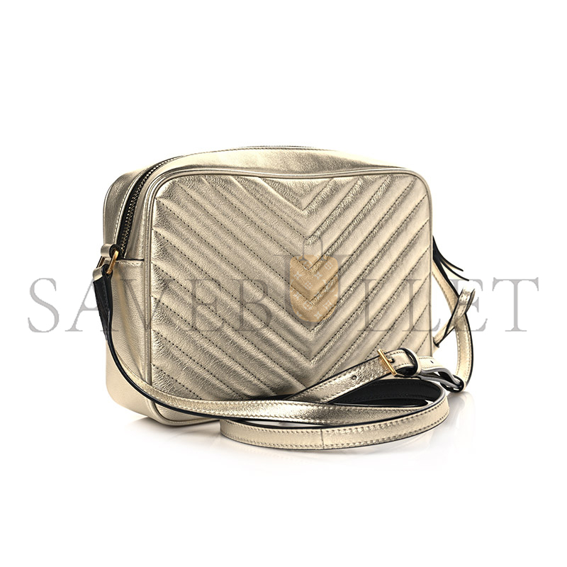 YSL LOU CAMERA BAG IN QUILTED LEATHER METALLIC 5205341133161 (23*16*6cm)