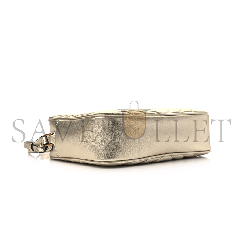 YSL LOU CAMERA BAG IN QUILTED LEATHER METALLIC 5205341133161 (23*16*6cm)