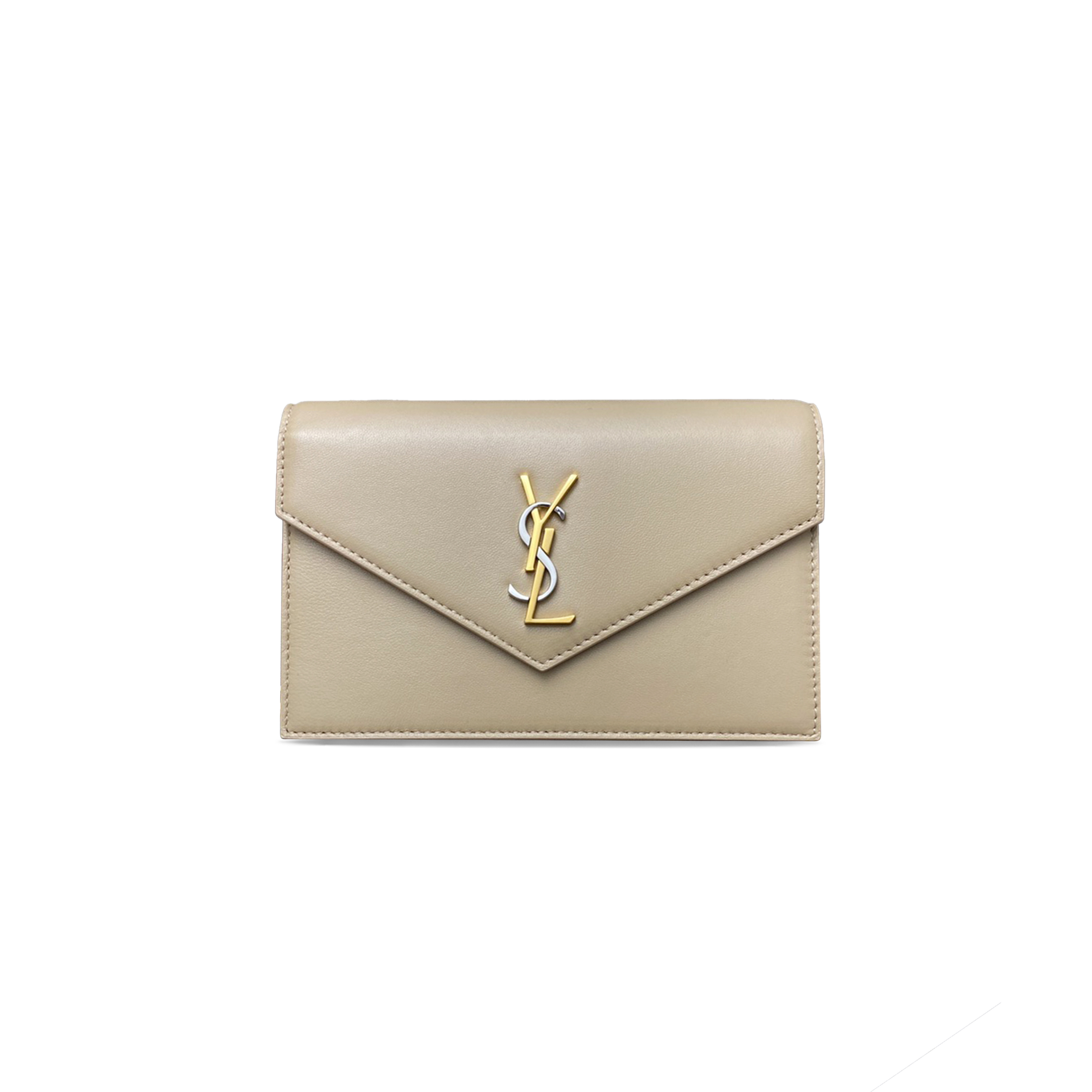 YSL CASSANDRE ENVELOPE CHAIN WALLET IN SMOOTH LEATHER 743050366542 (19*12.5*3.5cm)
