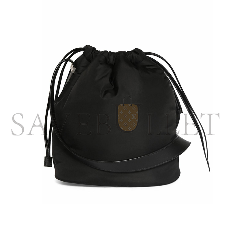 YSL RIVE GAUCHE LACED BUCKET BAG IN LEATHER 71026161055 (21*23*14cm)